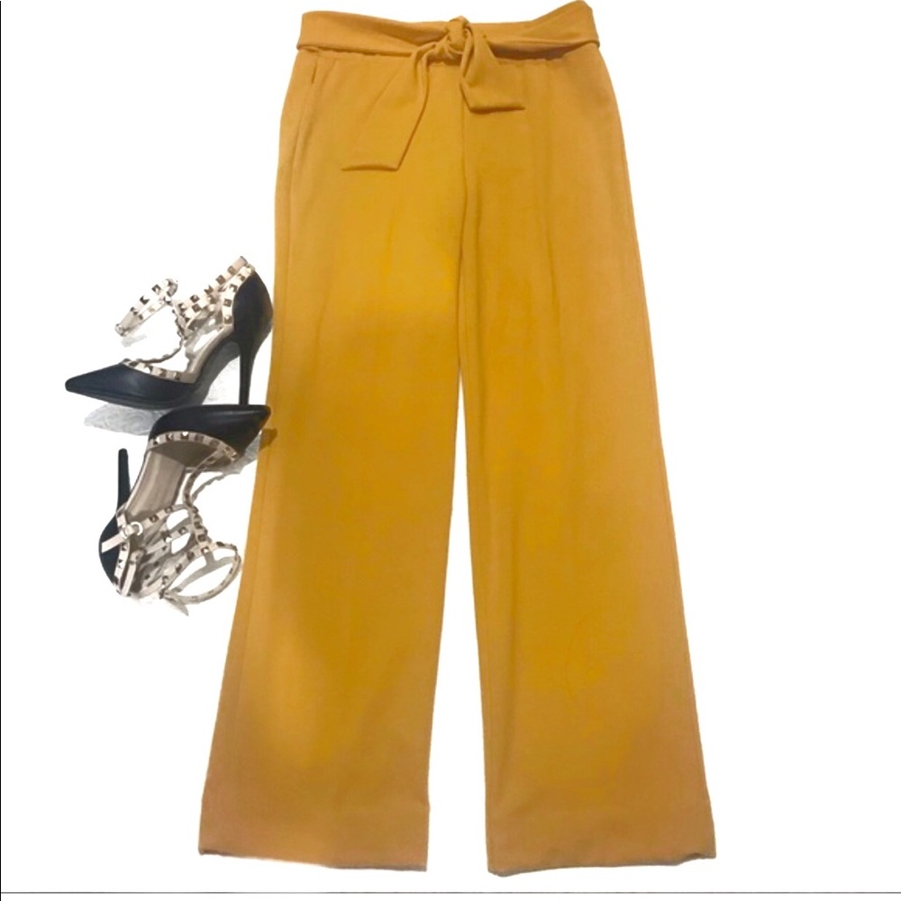 🌻20% OFF HONEY MUSTARD WIDE LEG PULL-ON PANT